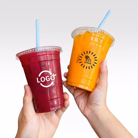 Personalized Transparent 16oz Takeaway Milk Tea Clear 500ml Disposable Plastic Juice Milktea Boba Cups