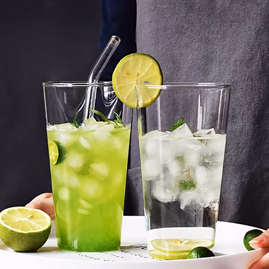 Wholesale Supplies Wine Glass Liquor Cocktail Tumbler Clear Glass Mug Goblet Fruit Juice Milk Tea Beverage Glass Cup
